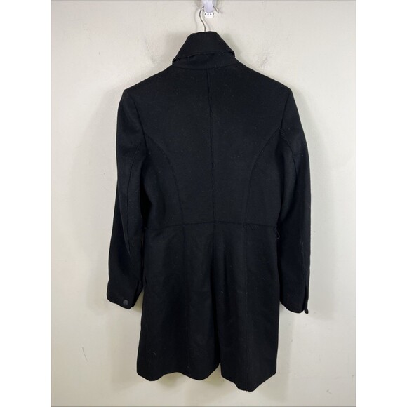 Rag & Bone Full Zip Distressed Wool Peacoat Trench Size 6 - Picture 8 of 14